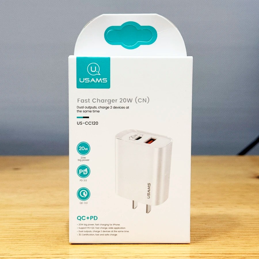 Cargador Usams de 20w Doble Puerto
