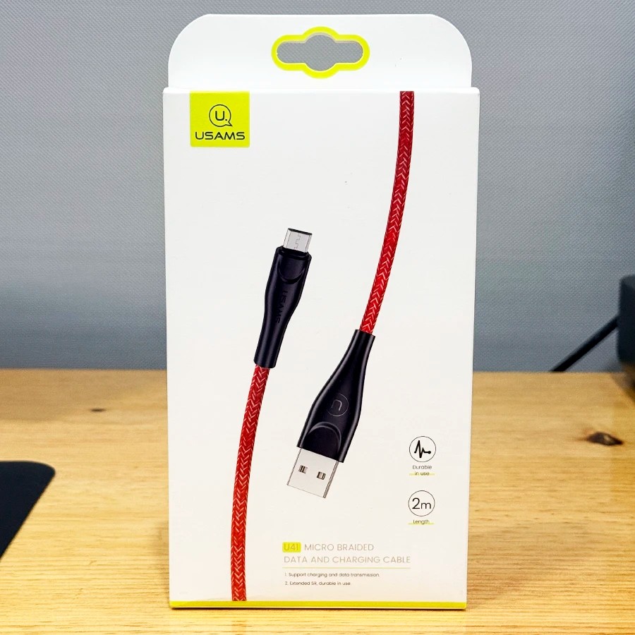 Cable Usams MicroUSB de 2 Metros
